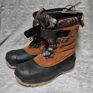 Ozark Trail Brown /Black Camo Men's Snow Boots SZ 10